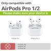 Carveit Wooden Case for AirPods Pro 2nd/1st Gen Case, Wood Artisan Engraved & TPU Shockproof Cover, Titanium Quick Released Clasp, Wireless Chargers Compatible (American Flag) Blackwood view 3