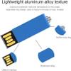 Custom USB Flash Drive, 100 Pack Personalized Swivel Thumb Drive USB 2.0 Memory Stick with Keychain, Ideal for Corporate Gifts, Business Events and Promotional Giveaways (512 MB,with Metal Box) view 3