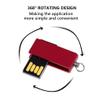 Custom USB Flash Drive, 100 Pack Personalized Swivel Thumb Drive USB 2.0 Memory Stick with Keychain, Ideal for Corporate Gifts, Business Events and Promotional Giveaways (512 MB,with Metal Box) view 4
