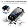 Fhyeugfy for A-mazfit Bip 6 Case,[2 Pack] Hard PC Case with Tempered Glass Screen Protector,Ultra-Thin Scratch Resistant Cover for A-mazfit Bip 6-Clear+Black view 2