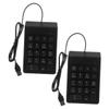 CAXUSD 2pcs USB Numpad Keyboard Keys Mechanical Number Pad for Pc Laptop USB Interface Numeric Keypad Silent Keystrokes view 1