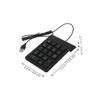 CAXUSD 2pcs USB Numpad Keyboard Keys Mechanical Number Pad for Pc Laptop USB Interface Numeric Keypad Silent Keystrokes view 2