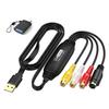 ShuoArmor RCA Video Capture Card, USB 2.0 Extension Cable VHS to Digital Converter,Convert Digital from VHS VCR Mini DV for Laptops/MAC/PC view 1