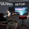 120" Projector Screen with Stand & Universal Projector Tripod Stand view 2