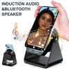 4-in-1 360 Rotating Bluetooth Speaker Stand, 2026 New Wireless Bluetooth Sensor Speaker Phone Holder, Cool Gadget with Colorful Lights and HD Surround Sound(White) view 2