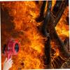 Air Raid Sirens, Handheld Sirens with Foldable Hand Crank Red Aluminium Alloy Portable for Air Raid, Emergency, Defense Drill view 3