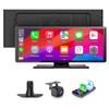 10.26'' Wireless Carplay Screen for Car with 1080P Backup Camera, Portable Car Audio Receivers with Carplay & Android Auto, GPS Navigation, Airplay, Mirror Link,Voice Control view 1