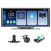 10.26'' Wireless Carplay Screen for Car with 1080P Backup Camera, Portable Car Audio Receivers with Carplay & Android Auto, GPS Navigation, Airplay, Mirror Link,Voice Control view 2