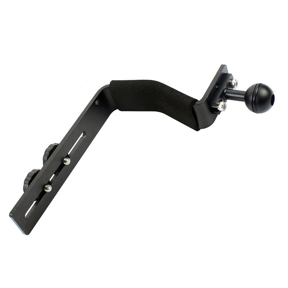 Aluminium Diving Handle Video Stabilizer Holder Extension Diving Bracket with Ball Adapter Accessory