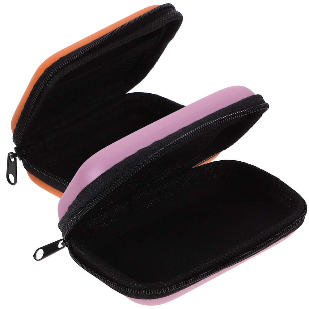 LAPYAPPE 2pcs Portable Hard Drive Carrying Case Hard Drive Storage Box Stylish Organizer for Travel