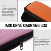 LAPYAPPE 2pcs Portable Hard Drive Carrying Case Hard Drive Storage Box Stylish Organizer for Travel view 4