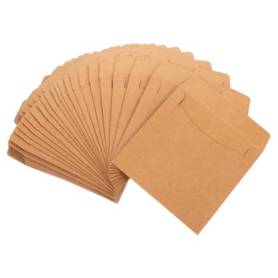 ERINGOGO 50pcs Retro Paper Cd Bag Square Sleeves Case for Greeting Cards and Envelopes and Elegant
