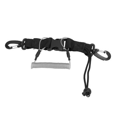 Gavigain Diving Lanyard Professional Loss Proof Coil Lanyard AR-15 M4 Handle Fittings Underwater Diving Diving Snorkelling (Gray)