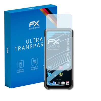 atFoliX Screen Protection Film compatible with Oukitel WP100 Titan Screen Protector, ultra-clear FX Protective Film (3X)