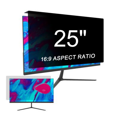 LYLSMGS Hanging Computer Privacy Screen Filter 25 inch (22.44X13.38 in) 16:9 Aspect Ratio, Anti Glare & Blue Light Monitor Screen Protector Panel, Suitable for Various Brand Monitor