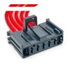 2 Pin 2.8mm Fuse Box Plug Wiring Harness Car Male Female Connector Jacket With Cable DJ70528A-2.8-21 view 3