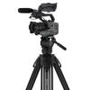Benro Lightning Lock Aluminum Video Tripod Kit with 75 mm Bowl, Flip-Lock Legs, Mid-Level Spreader & BV6H Plus Video Head (A673LLBV6HPLUS) view 4