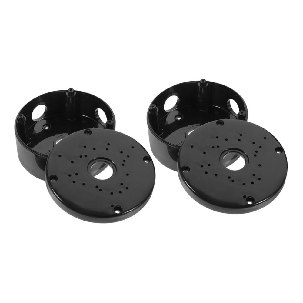 DIYEAH 2pcs Camera Junction Box Outdoor Cable Hiding Holder Wall-Mounted Bracket for Security Cameras Easy Install Reinforced Fit for CCTV