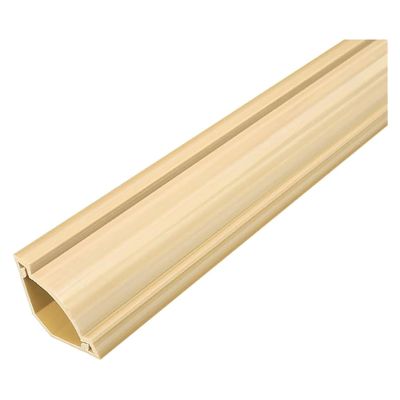 HQLBD Home/Office Cord Cover for Wall Corner, Cuttable PVC Cable Raceways Self-Adhesive, Protect Wires & Prevent Cable Trips, Wall/Floor Mount, 1.5mm Thick(Wood Color,45.9ft(1400cm))