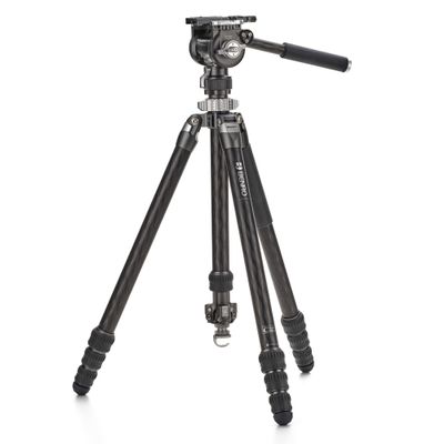 Benro KingPod CF Two-Series Carbon-Fiber 4-Section Tripod Kit with FS36PRO Hybrid Head (TKPD24CFS36PRO)