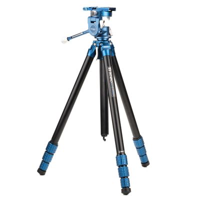 Benro Superslim Aluminum Travel Tripod with PHVF3 Hybrid Photo/Video Head  Multi-Angle Legs, Twist-Lock Design, Quick-Release Mounting & Compact Foldable Support System (TSSL18APHVF3)