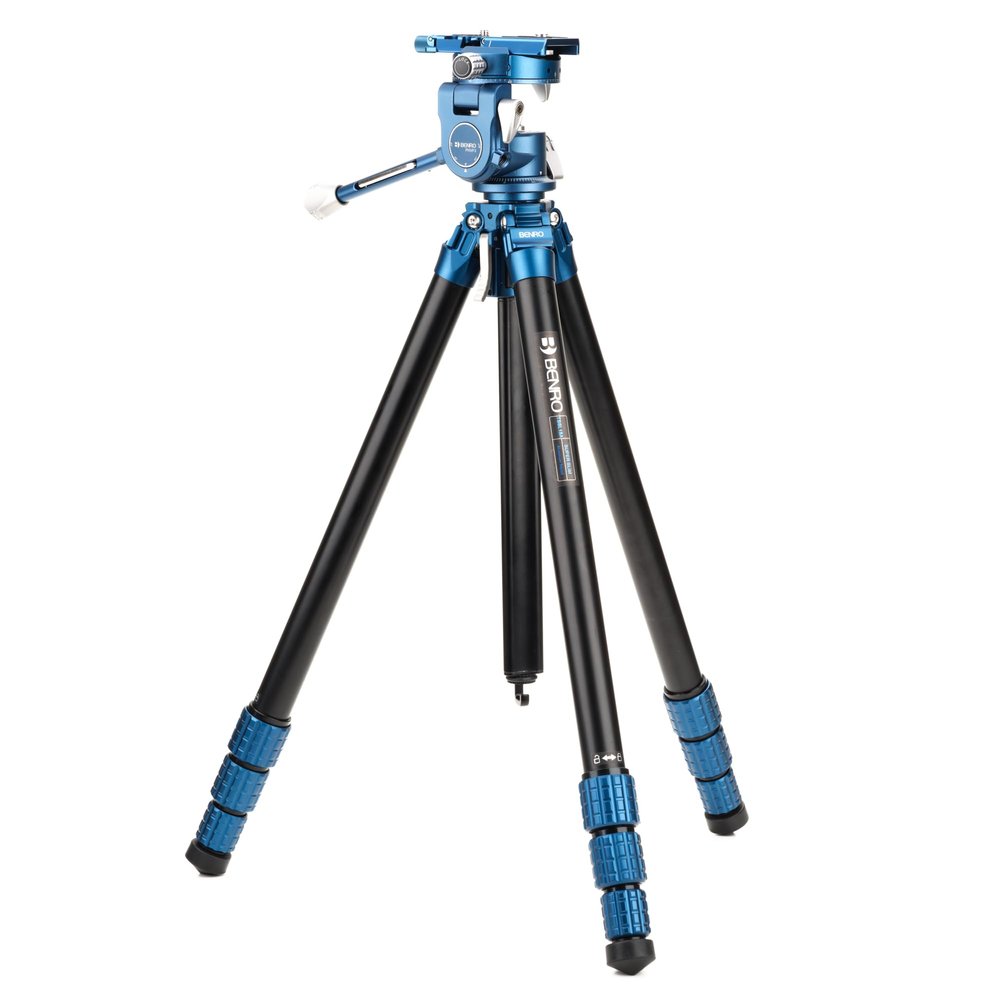 Benro Superslim Aluminum Travel Tripod with PHVF3 Hybrid Photo/Video Head Multi-Angle Legs, Twist-Lock Design, Quick-Release Mounting & Compact Foldable Support System (TSSL18APHVF3)