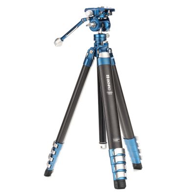 Benro CyanBird CF 2 Series Carbon Fiber 5-Section Travel Tripod with FS20PROC501 Hybrid Photo/Video Head Lightweight, Compact, Multi-Angle Support for Creators (TCBC25FS20P501)