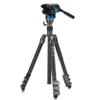 Benro Rhino CF Three Series 4-Section Carbon Fiber Tripod Kit with S6PRO Fluid Video Head  Flip-Lock Legs, Monopod Conversion, 70.8 Maximum Height, 13.2 lb Load Capacity (FRHN34CFS6PRO) view 1