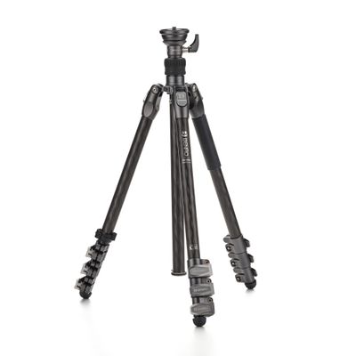 Benro Rhino CF One Series Carbon-Fiber Tripod/Monopod  4-Section Flip-Lock Legs, 3/8 Head Mount, Travel-Ready Support (FRHN14CF)