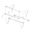 KICHOUSE 1pc Cd Display Holder Acrylic Material Book Organizer Home Office Storage Rack view 1