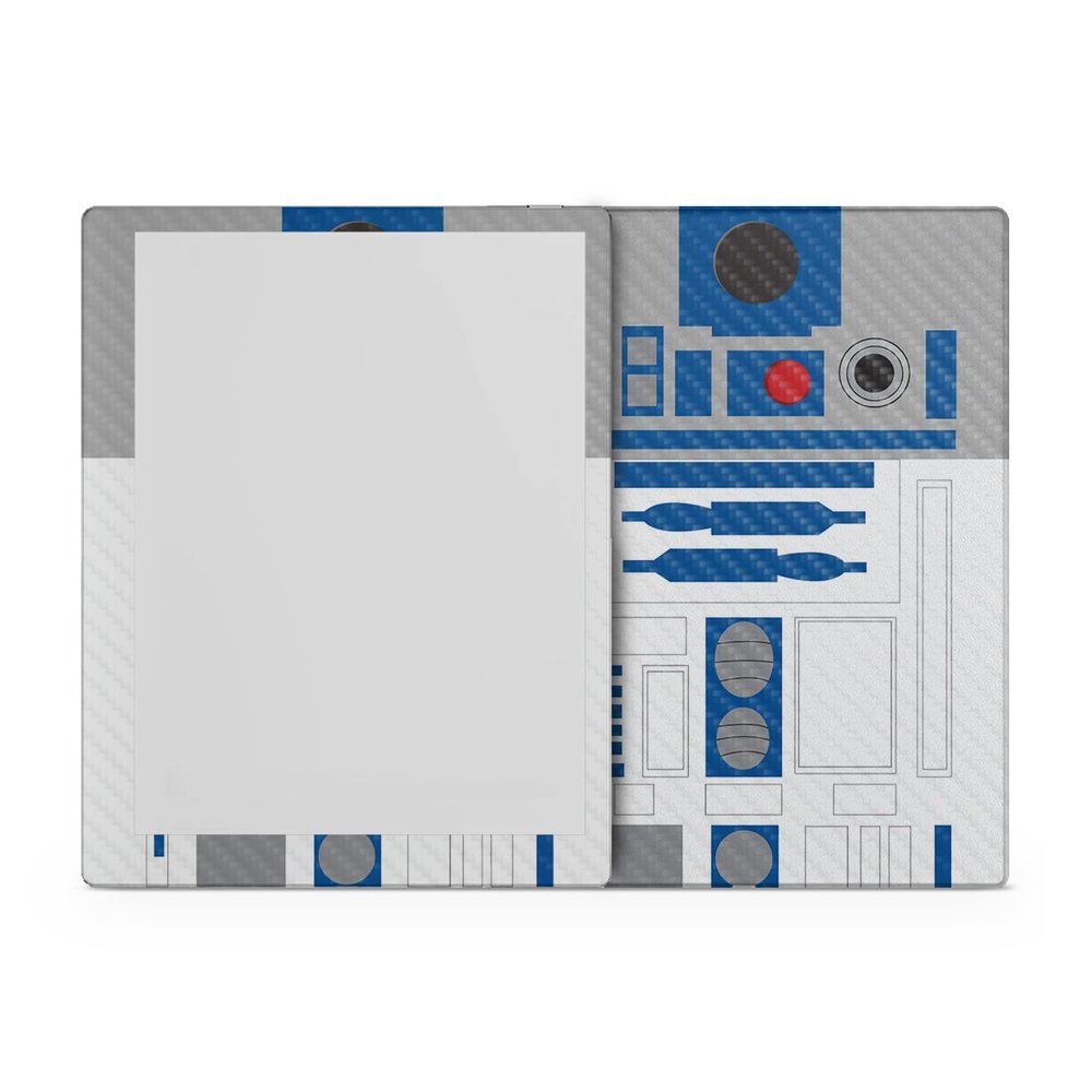 Carbon Fiber Tablet Skin Compatible with BOOX Go 10.3 (2024) - Cyber Bot - Premium 3M Vinyl Protective Wrap Decal Cover - Easy to Apply | Crafted in The USA by MightySkins