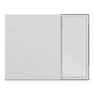 Carbon Fiber Tablet Skin Compatible with BOOX Note Air4 C (2024) - Solid White - Premium 3M Vinyl Protective Wrap Decal Cover - Easy to Apply | Crafted in The USA by MightySkins