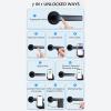 Fingerprint Door Lock, Accuracy Remote Control Smart Door Handle Lock with APP IC Cards Codes Keys Fingerprints, for Bedroom Home Hotel Office Apartment view 3