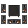 Klipsch Reference Home Theater Speaker Bundle  Includes (4) R-41M Bookshelf Speakers, (1) R-52C Center Channel, and (1) R-80SWi 8" Wireless Subwoofer for Immersive Surround Sound view 1