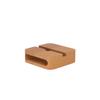 Creative Gifts International Beechwood Square Phone Amplifier | Oval Opening | Acoustic Sound Amplifier | Wooden Smartphone Stand | Natural Finish | Desktop Accessory view 2
