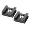 Tofficu 2pcs Cold Shoe Mount Adapter Durable Quick Release Flash Stand Bracket for Cameras Compatible with Threaded for Photography Accessories Black view 1