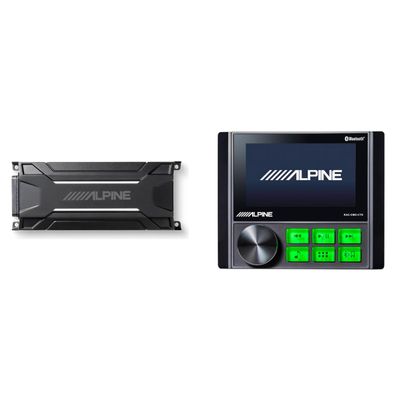 Alpine KAC-CMD-CTR Power Sports/Marine Source & KTA-30FW Amp Bundle