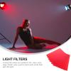 CHICAMPERA 6pcs PVC Light Diffuser Film Filter Sheets for Led Lights Classroom Filters Photography Gels Photo Strobe Flash Memory Albums Scrapbooks view 3