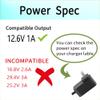 12.6V Charger for Ofuzzi Winny Cyber 1000 1200 Pro Terrain 10 HTA56 Cordless Robotic Pool Vacuum Cleaner Power Adapter Cord view 2