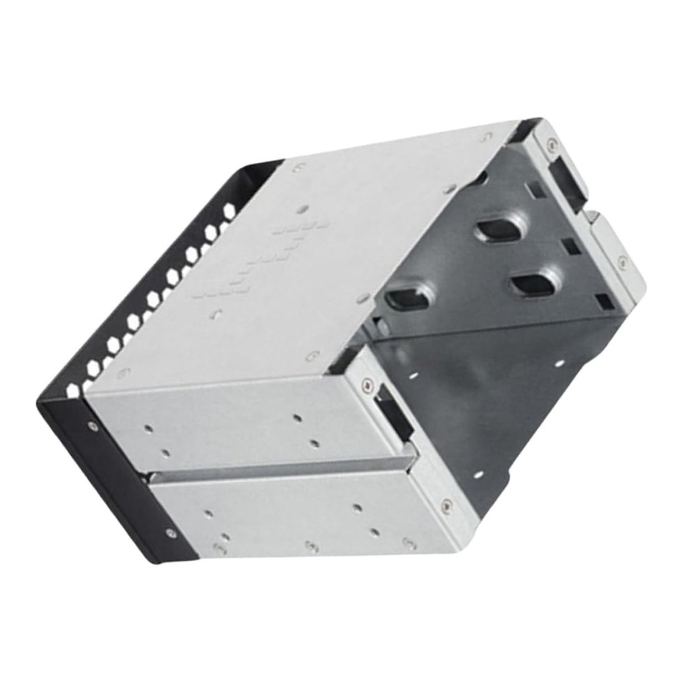 CIYODO Triple Bay Hard Drive Cage for 3.5 Inch Drives Aluminum Alloy Mounting Bracket for PC Build and Storage Expansion