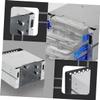 CIYODO Triple Bay Hard Drive Cage for 3.5 Inch Drives Aluminum Alloy Mounting Bracket for PC Build and Storage Expansion view 3