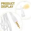 Yardwe Clip Microphone for Phone Mini Lavalier Lapel Mic Small Microphone for Recording Compatible Meetings Videos view 3