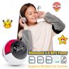 64GB MP3 Player for Kids,MP3 Player with Bluetooth 5.0, Mini Monster Ball Music Player, Supports Speaker, FM Radio, Recording, and Pedometer Functions, Comes with Headphones and Lanyard view 3