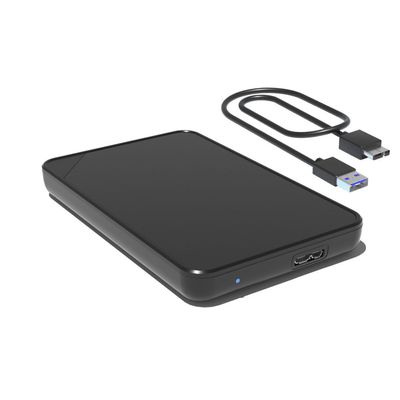 ShuoArmor 2.5" External Hard Drive Enclosure USB 3.0 to SATA III (6Gbps), Tool-Free for SSD/HDD 7-9.5mm - Compatible with Windows/Mac/PS5/Xbox (Black)