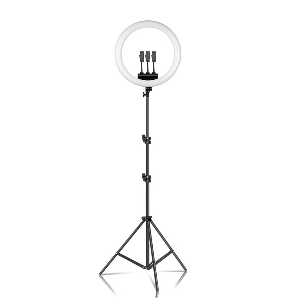 YUYUFA 18-inch -Thin Light LED self Shooting Video lamp with Tripod Phone Clip, Suitable for Live Photography Studios