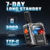 Global POC Walkie Talkies Unlimited Range radios Long Distance Portable AM FM Two Way Radios 1000 Miles Fast Handheld Radios with Enhanced Antenna for Outdoor & Emergency & Construction. (6) view 4