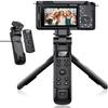 for Sony Tripod with Rechargeable Remote Control - Aodelan Wireless Shooting Grip Mini Tripod with OLED Screen for Vlogging for ZV-E10,ZV-1F,RX100 VII,a6100,a6400,a7 III,a9 II; Replace Sony GP-VPT2BT view 1