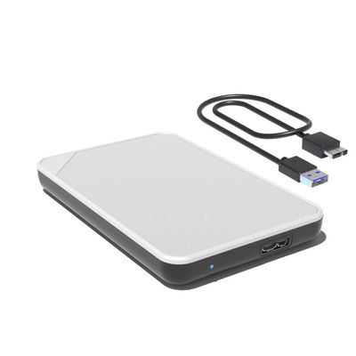 ShuoArmor 2.5" External Hard Drive Enclosure USB 3.0 to SATA III (6Gbps), Tool-Free for SSD/HDD 7-9.5mm - Compatible with Windows/Mac/PS5/Xbox (White)