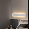 Up Down Wall Light with 2 Switches Modern LED 20W Indoor Long Stripe 3W Reading Lamp Bedroom Bedside Warm 3000K for Living Room Stair Corridor,White view 2