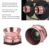 1 Pair Nab Hub Adapters with Lock, 1/4 10 Inch Reel to Reel Tape Nab Hub Adapter, Aluminum Alloy Opener Universal Loading Device for Tape Recorder (Pink) view 3